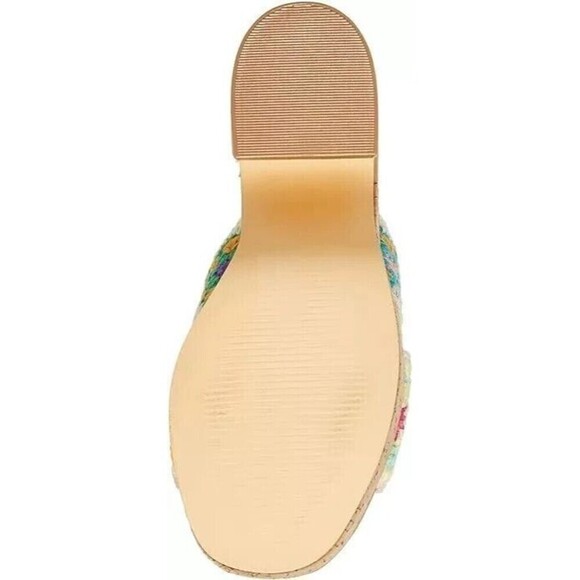 Madden Girl Women’s Ramblee Open Round Toe Crisscross Heels Bright Crochet 10 M - Picture 2 of 6